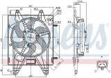 Ventilátor chladiče NISSENS 85166