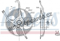 Ventilátor chladiče NISSENS 85665