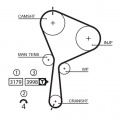 Sada rozvodového řemene GATES (GT K015610XS) - NISSAN, RENAULT