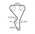 Sada rozvodového řemene GATES (GT K015615XS) - CITROËN, PEUGEOT