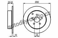 Brzdový kotouč BOSCH (BO 0986479242)