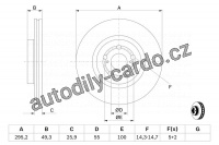 Brzdový kotouč BOSCH (BO 0986479423)