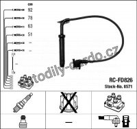 Sada kabelů pro zapalování NGK RC-FD826 - FORD
