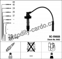 Sada kabelů pro zapalování NGK RC-RN608 - RENAULT, VOLVO