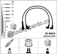 Sada kabelů pro zapalování NGK RC-RN619 - RENAULT