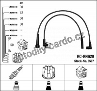 Sada kabelů pro zapalování NGK RC-RN629 - RENAULT
