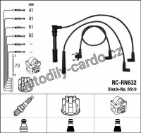 Sada kabelů pro zapalování NGK RC-RN632 - RENAULT