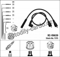 Sada kabelů pro zapalování NGK RC-RN639 - RENAULT