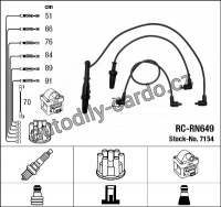 Sada kabelů pro zapalování NGK RC-RN649 - RENAULT