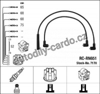 Sada kabelů pro zapalování NGK RC-RN651 - RENAULT