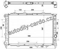 Chladič, chlazení motoru NRF 58202