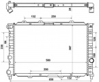 Chladič, chlazení motoru NRF 58202