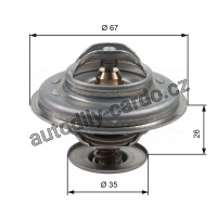 Termostat GATES (GT TH11687G1) - BMW, VOLVO