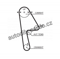 Sada rozvodového řemene GATES (GT K015593XS)