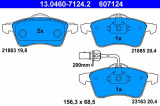 Sada brzdových destiček ATE 13.0460-7124 (AT 607124) - VW