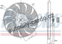 Ventilátor chladiče NISSENS 85786