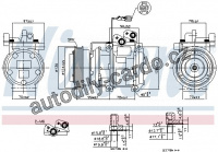 Kompresor klimatizace NISSENS 89166