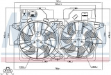 Ventilátor chladiče NISSENS 85278