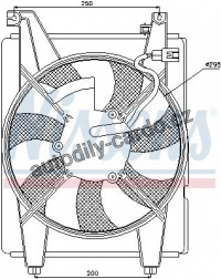 Ventilátor chladiče klimatizace NISSENS 85088