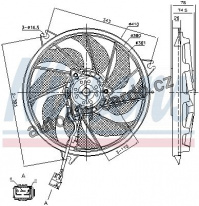 Ventilátor chladiče NISSENS 85787