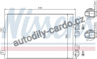 Chladič klimatizace NISSENS 94745