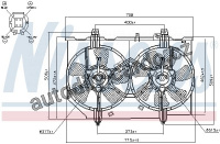 Ventilátor chladiče NISSENS 85279