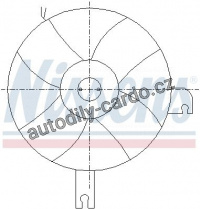 Ventilátor chladiče klimatizace NISSENS 85096