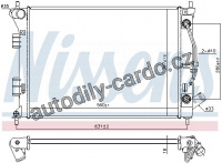 Chladič motoru NISSENS 675038