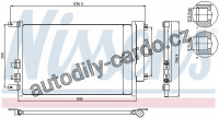 Chladič klimatizace NISSENS 94746