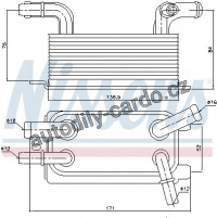 Chladič motorového oleje NISSENS 90642
