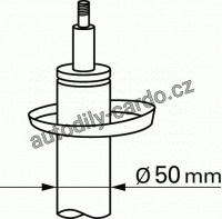 Tlumič pérování SACHS 312 267 - AUDI, SEAT, ŠKODA, VW