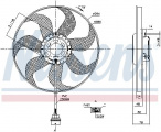 Ventilátor chladiče NISSENS 85798