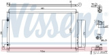 Chladič klimatizace NISSENS 940446