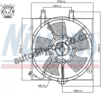 Ventilátor chladiče NISSENS 85281