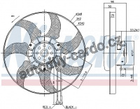 Ventilátor chladiče NISSENS 85802