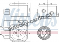 Chladič motorového oleje NISSENS 90652