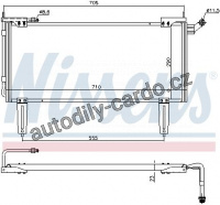 Chladič klimatizace NISSENS 94351