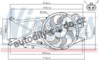 Ventilátor chladiče klimatizace NISSENS 85204