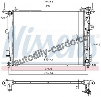 Chladič motoru NISSENS 675074