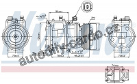 Kompresor klimatizace NISSENS 89186