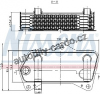 Chladič motorového oleje NISSENS 90653