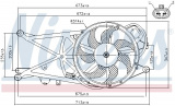 Ventilátor chladiče klimatizace NISSENS 85205