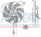 Ventilátor chladiče NISSENS 85806