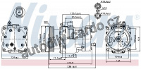 Kompresor klimatizace NISSENS 89187