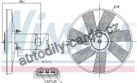 Ventilátor chladiče NISSENS 85838