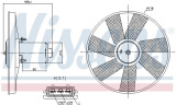 Ventilátor chladiče NISSENS 85838