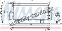 Chladič klimatizace NISSENS 940450