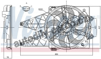 Ventilátor chladiče NISSENS 85881