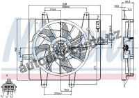 Ventilátor chladiče NISSENS 85289