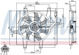 Ventilátor chladiče NISSENS 85289